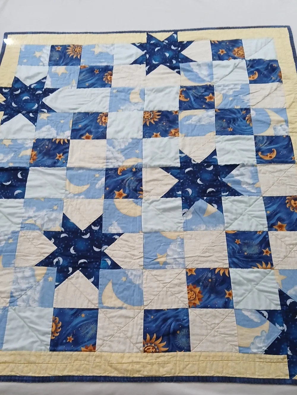 Homemade Celestial Mini Quilt